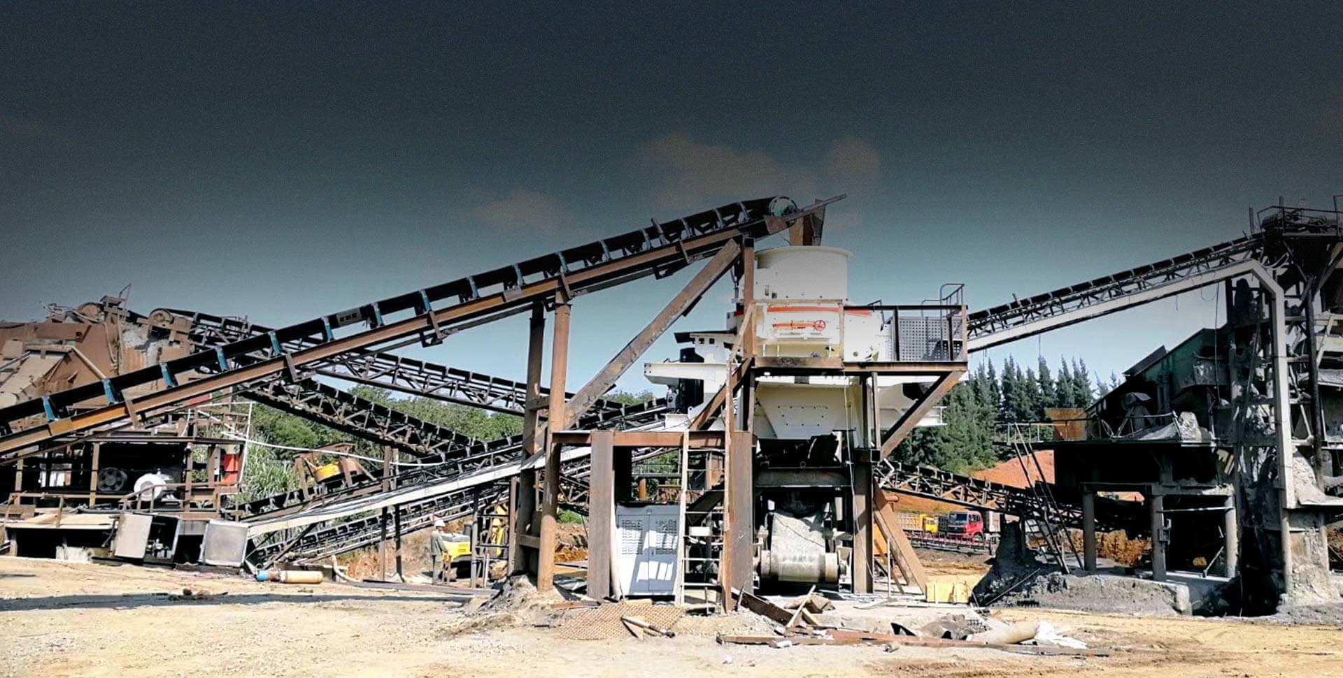 江西贛州河卵石制砂生產線現(xiàn)場